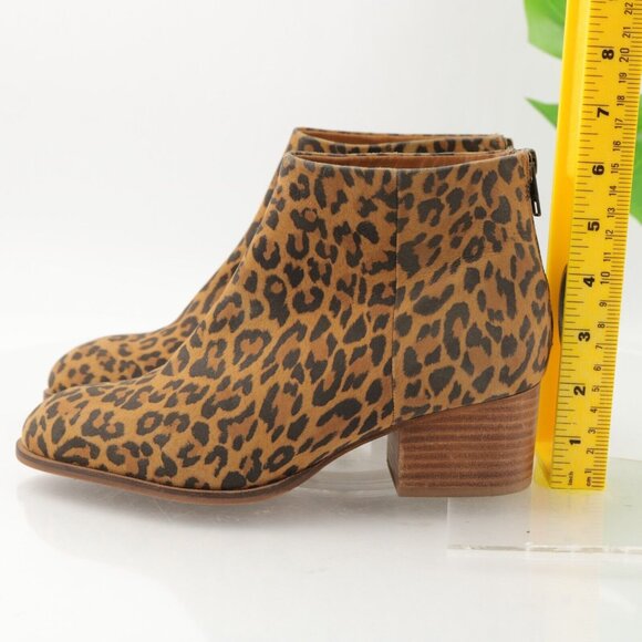 Seychelles Women's Floodplain Boot Size 7.5 Animal Print Tan Brown Black Leather - Picture 8 of 12